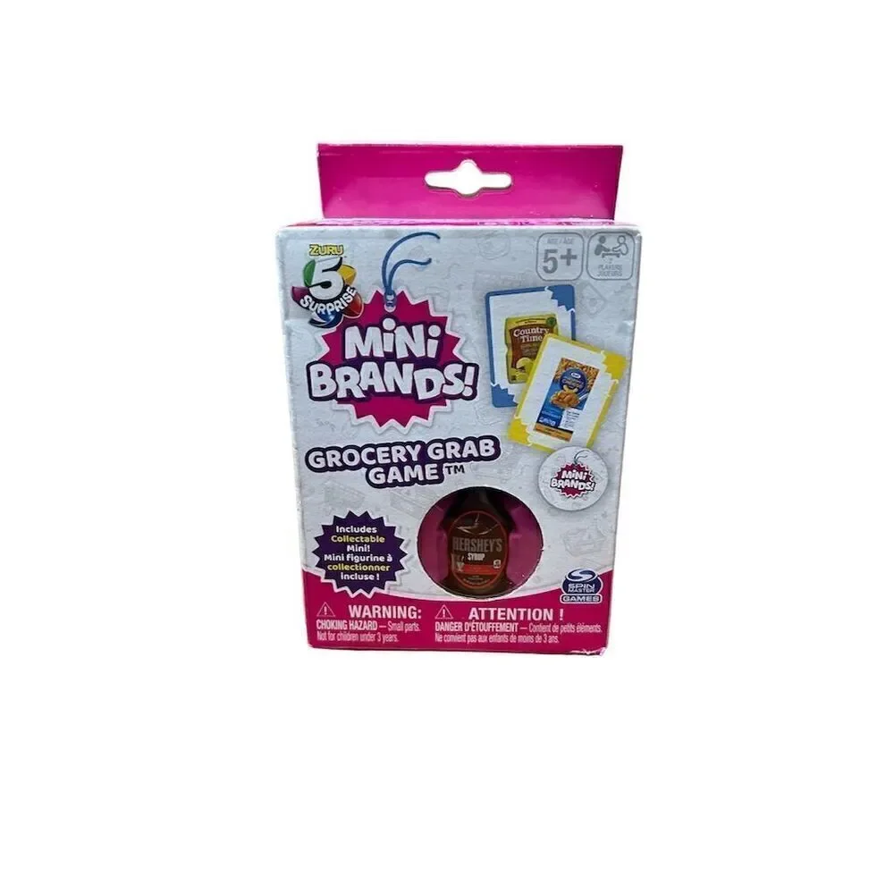 Zuru 5 Surprise Mini Brands Grocery Grab Card Game Strategy Fun